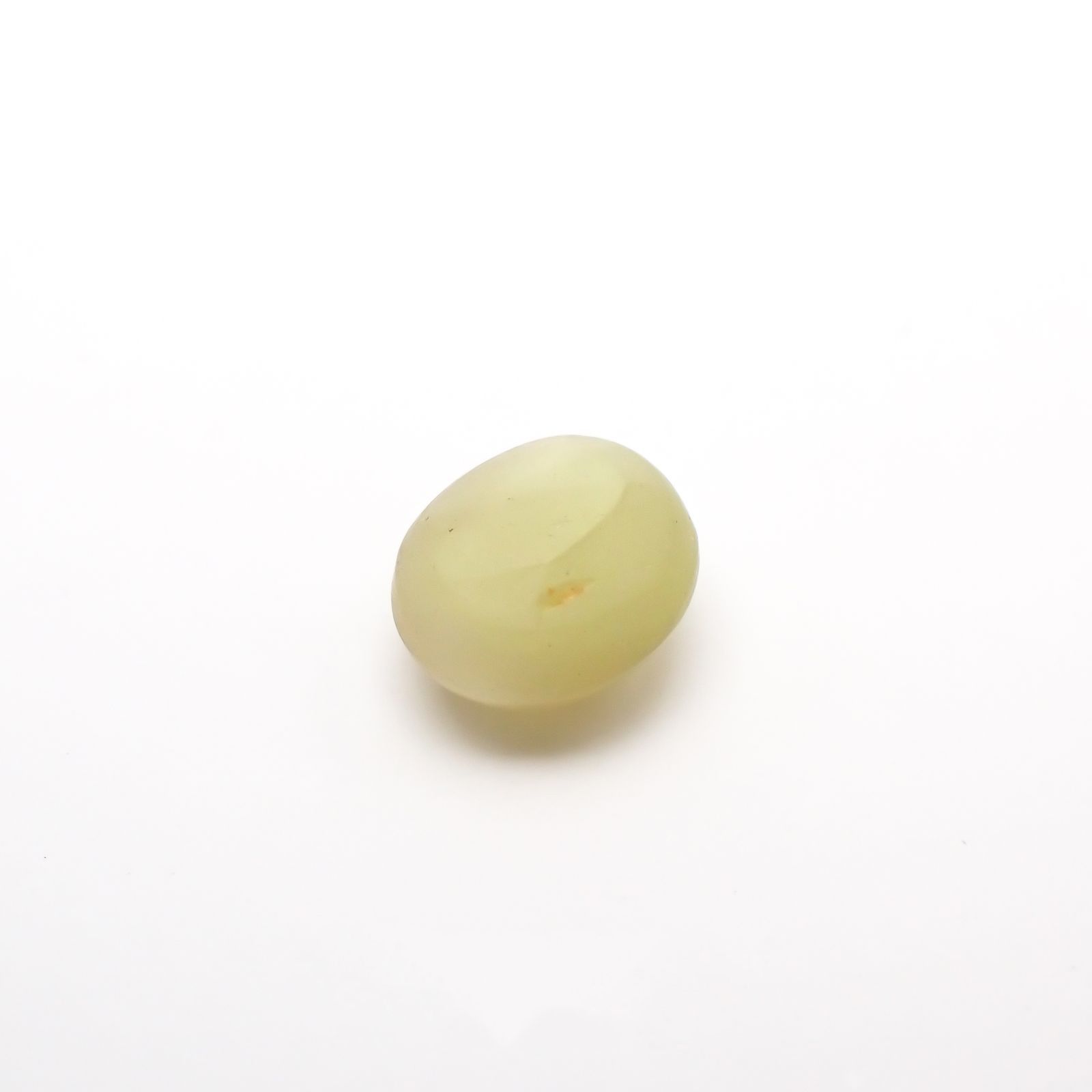 クリソベリルキャッツアイ(宝石名クリソベリル・キャッツアイ) スリランカ産 1.100ct ソ付(彩珠)[210711490]6.2×5.4mm前後