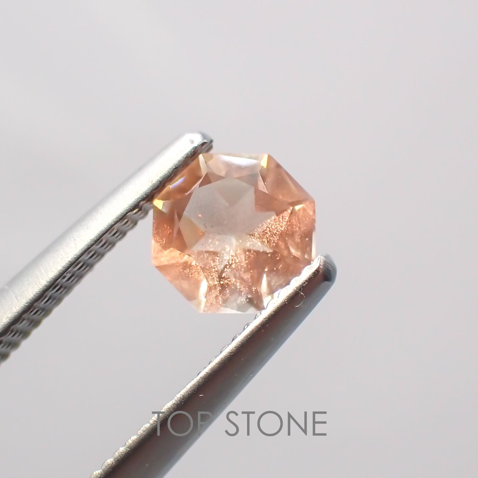 ◇オクタゴンカット◇オレゴンサンストーンSA  アメリカ産 ルース 0.44ct[210210040]5×5mm前後