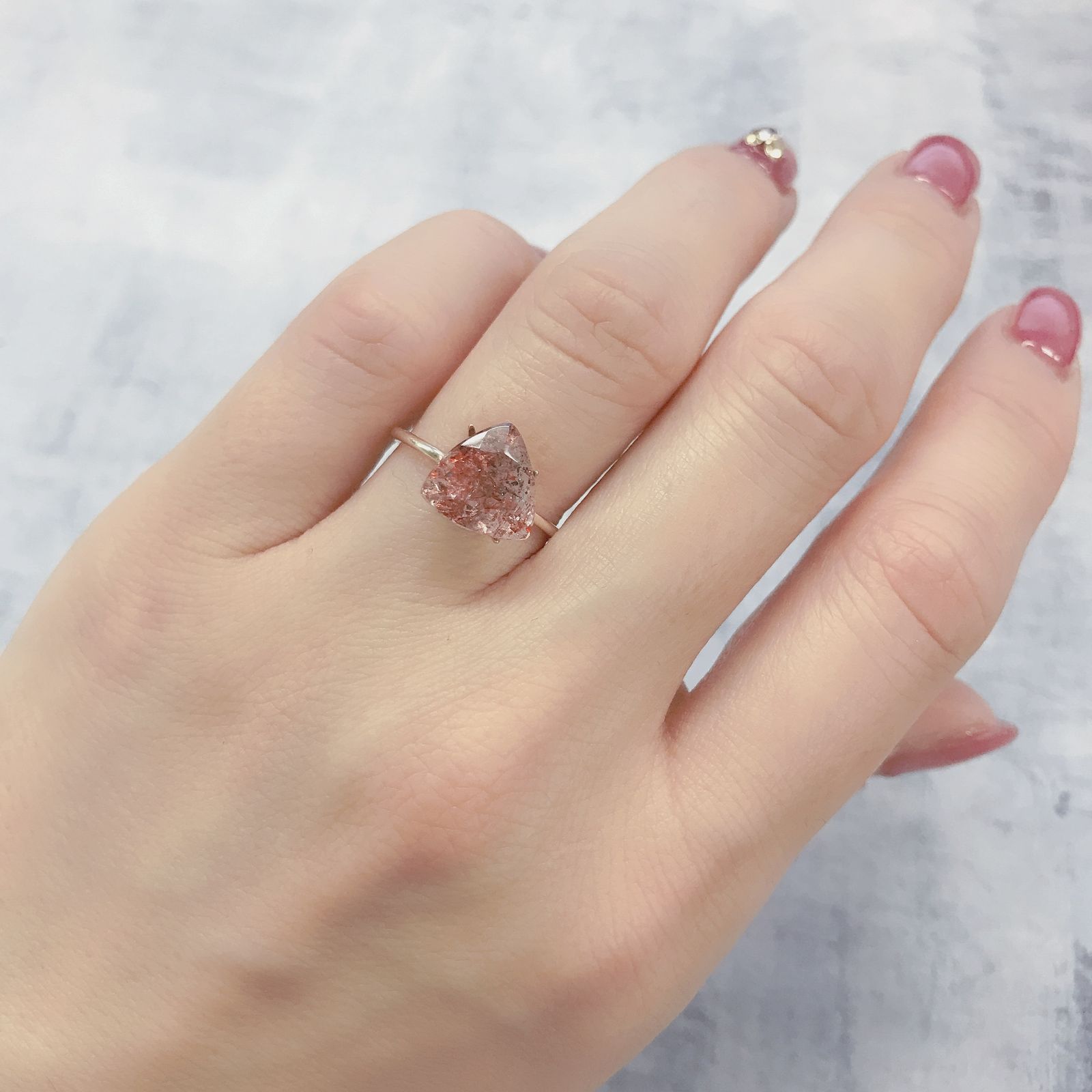 ファイヤークォーツ ナイジェリア産 2.48ct[220114748]9.6x9.8mm前後