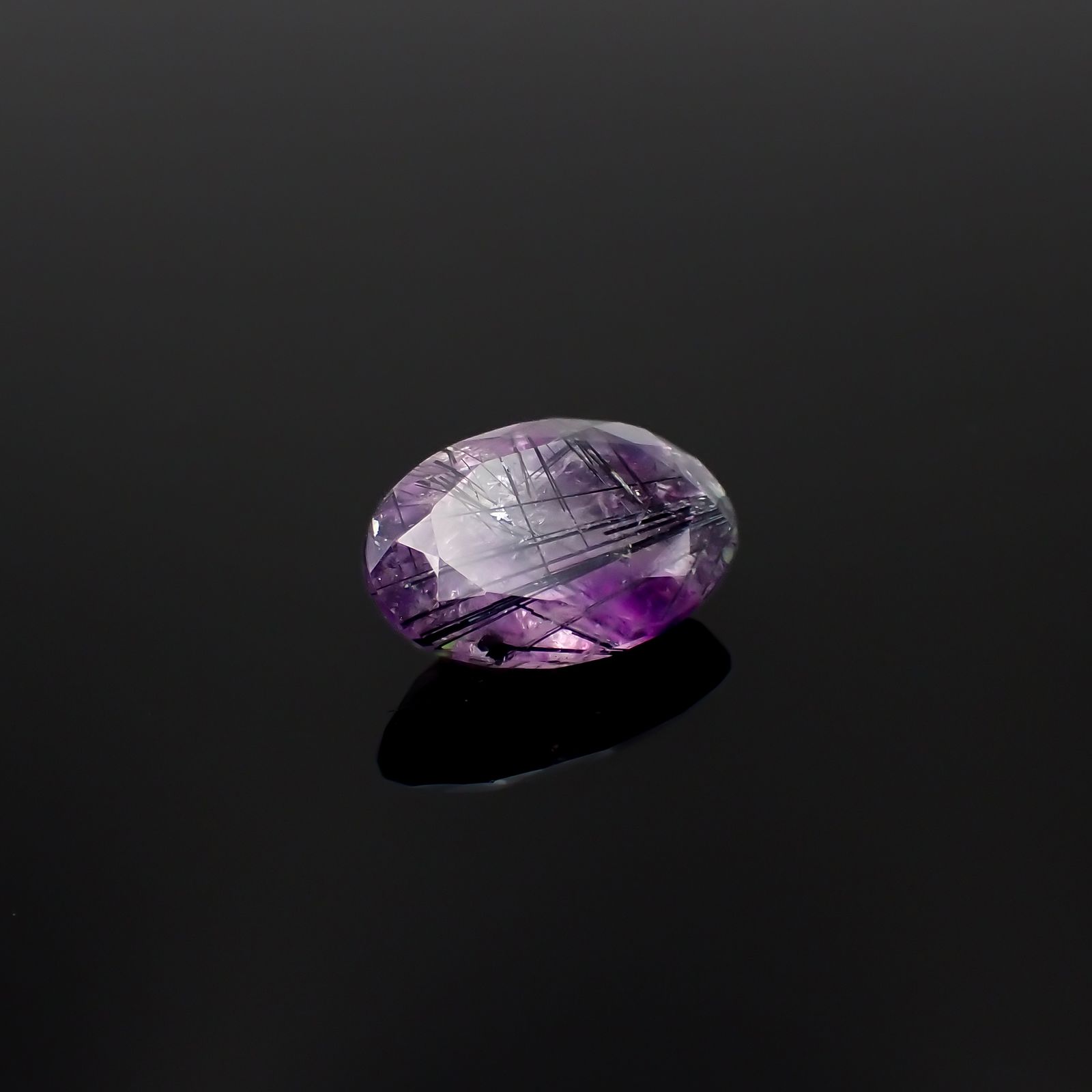 アメジストエレスチャル ナイジェリア産 9.86ct[231224661]17.9x12.6mm前後