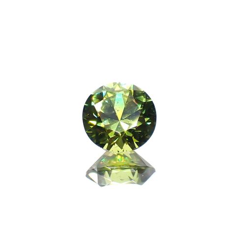 デマントイドガーネット(宝石名デマントイド・ガーネット)ロシア産 0.57ct 識別済[221119169]4.9x5mm前後