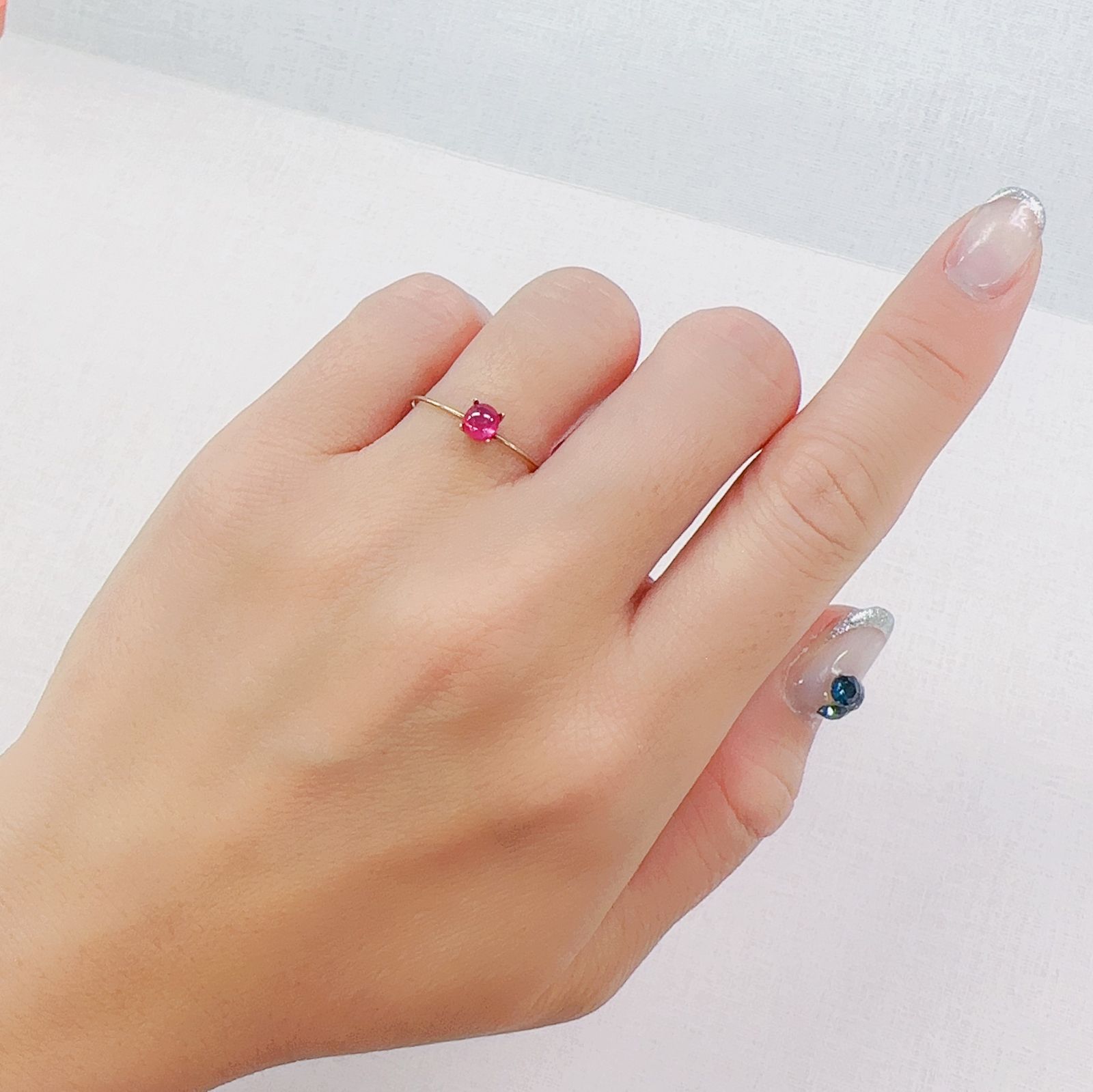 ルビー 非加熱(宝石名ルビー)ビルマ産 0.50ct 識別済[230622356]4.3x3.9mm前後