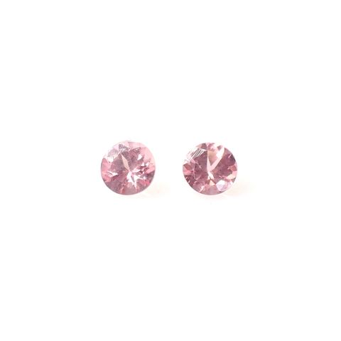 ◇ペアセット◇ピンクスピネル タンザニア産 0.46ct(2pcs合計) [250730790]3.6x3.5mm前後