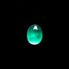 エメラルドキャッツアイ コロンビア産 0.37ct [241229551]4.4x3.5mm前後