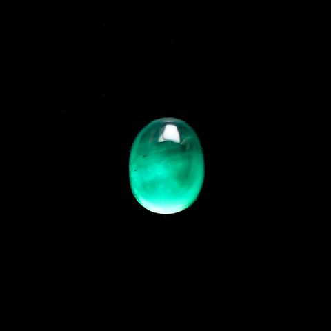 エメラルドキャッツアイ コロンビア産 0.37ct [241229551]4.4x3.5mm前後