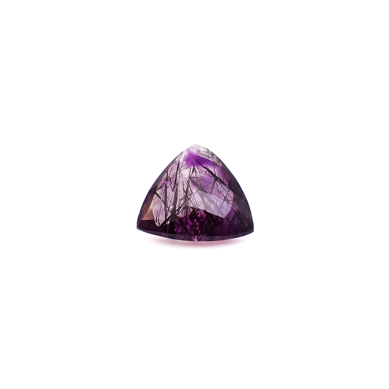 アメジストエレスチャル ブラジル産 8.97ct / 15.9x16.3mm前後 [260933027]