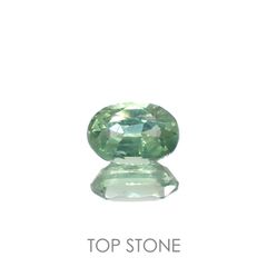 グリーンカイヤナイト(宝石名カイヤナイト)タンザニア産 0.65ct 識別済[220616670]6.2x4.2mm前後