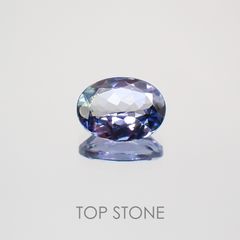 パーティーカラータンザナイト タンザニア産 ルース 0.81ct[210410409]6.9×5.1mm前後