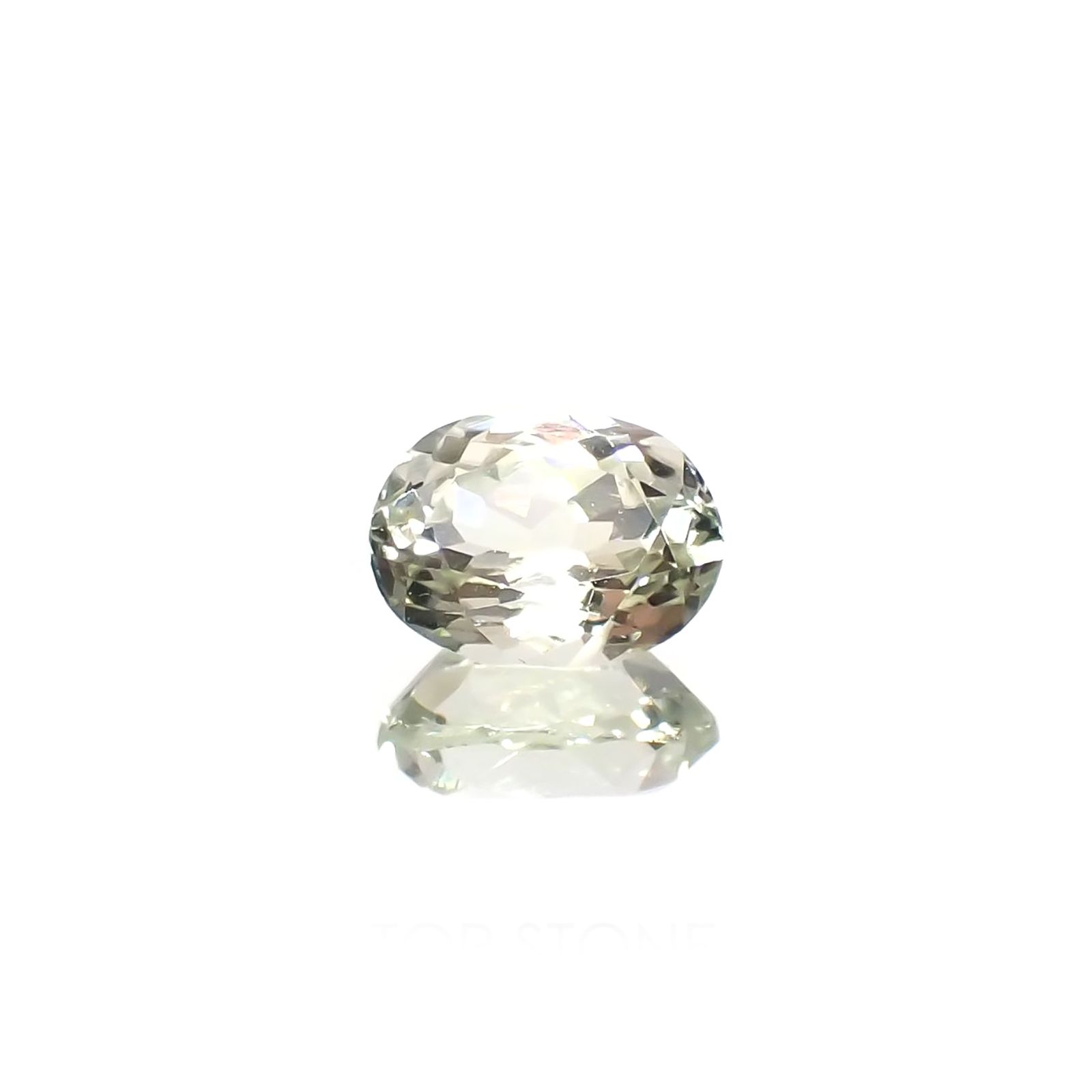 シリマナイト(宝石名シリマナイト)インド産 識別済 1.54ct / 8.1x6.2mm前後 [221018464]