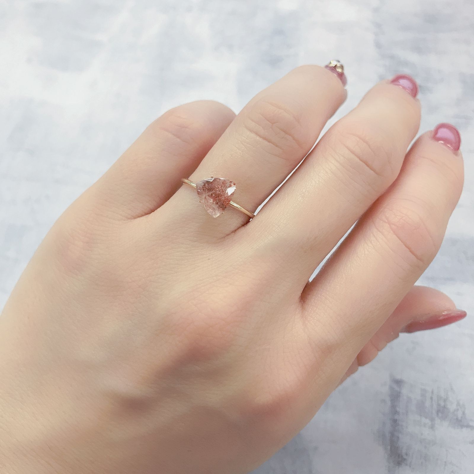 ファイヤークォーツ ナイジェリア産 1.39ct[220114754]7.5x7.9mm前後