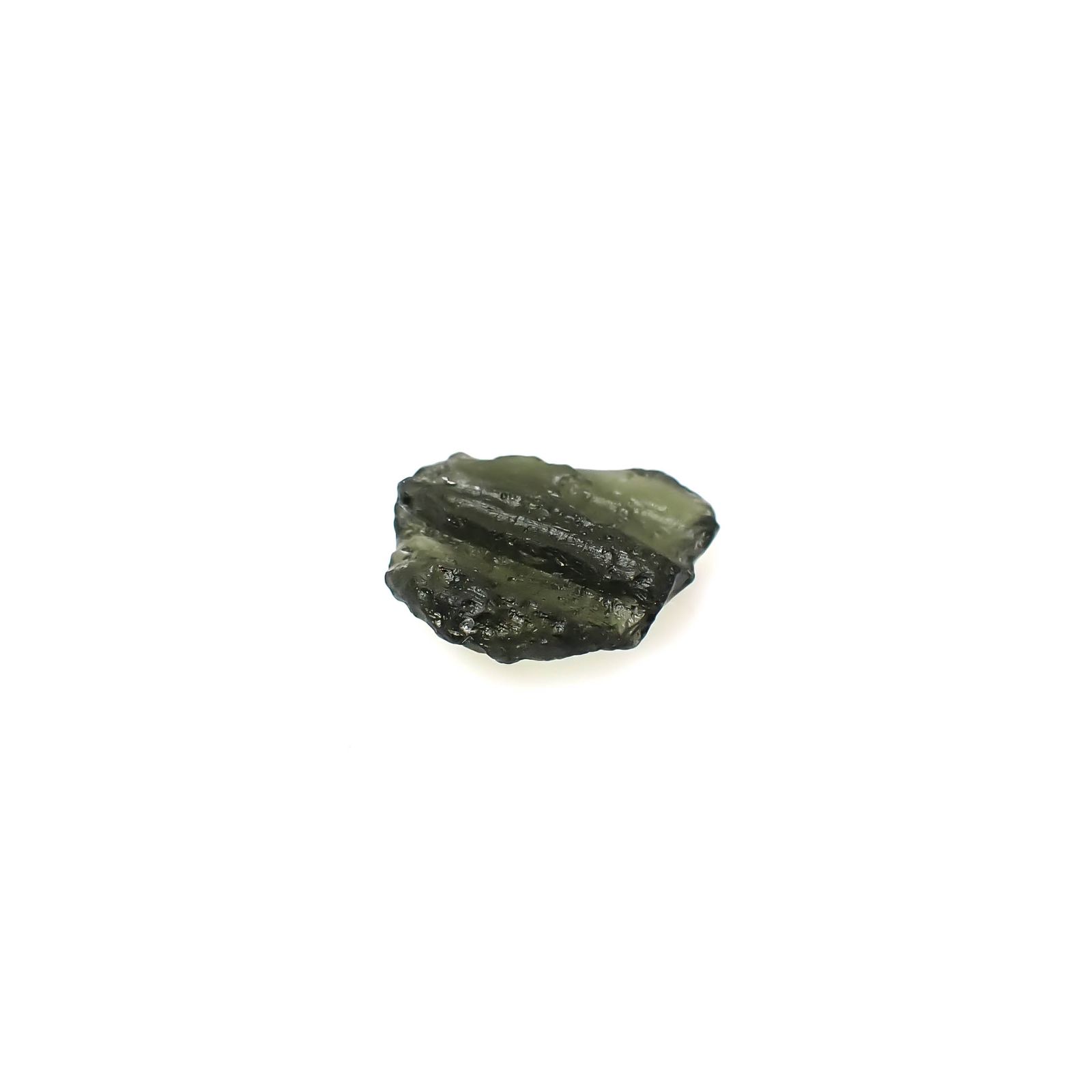 モルダバイト 原石 発見地：旧チェコスロバキア 5.34ct [241029295]15.5x15.7mm前後
