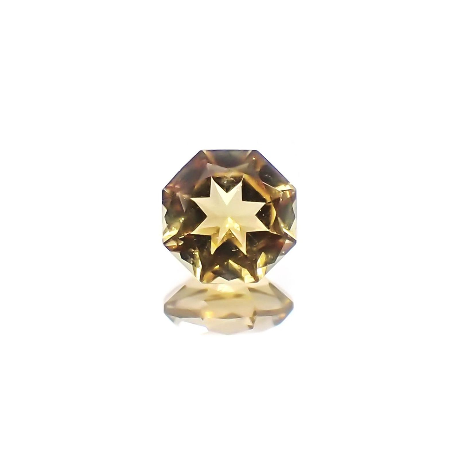 ◇オクタゴンカット◇イエロートルマリン(宝石名トルマリン)ブラジル/アフリカ産 識別済 0.27ct / 4x4mm前後 [260424206]