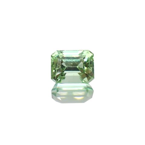 ミントトルマリン(宝石名グリーン・トルマリン) ルワンダ産 1.24ct 識別済[21029992]6.7×5.2mm前後
