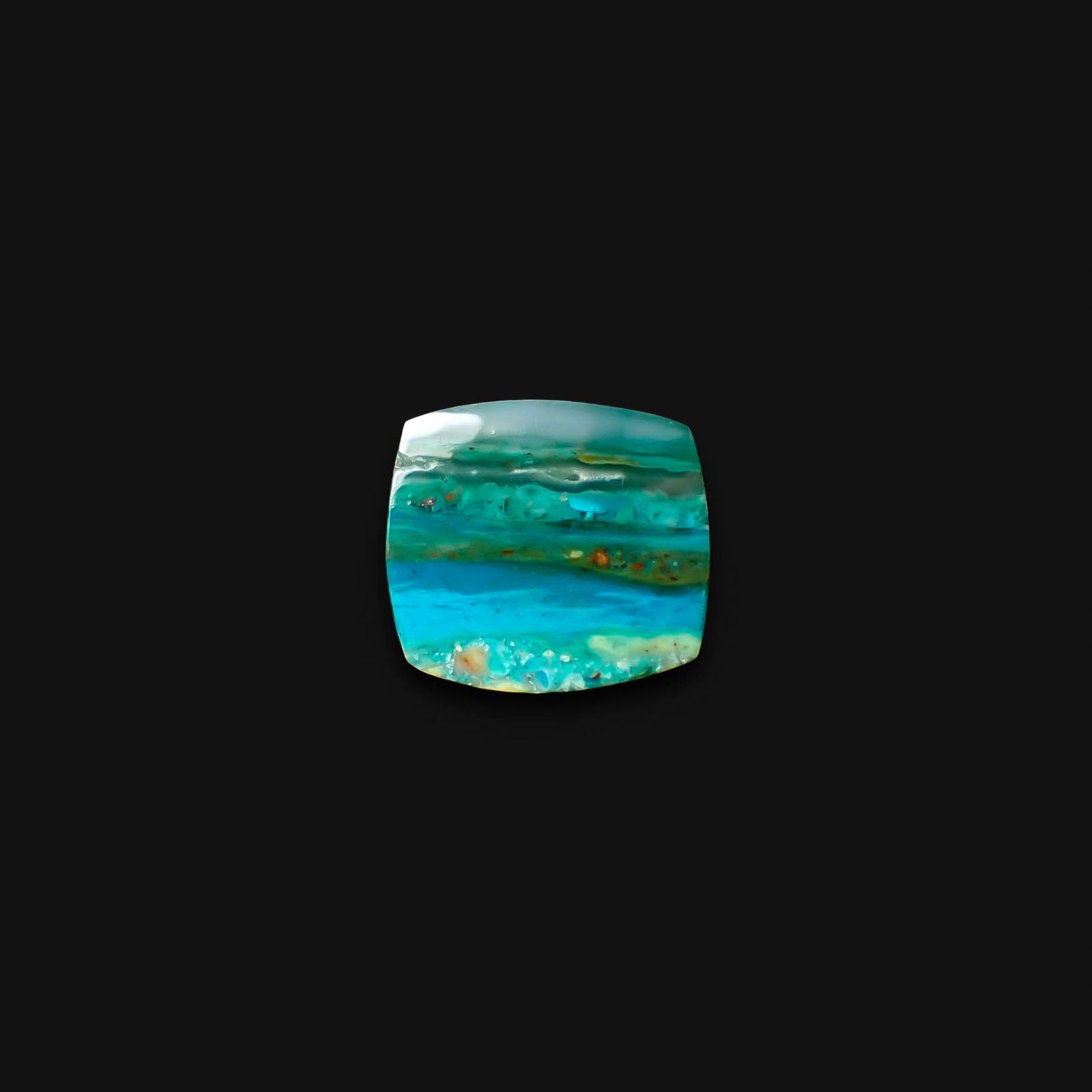 ブルーオパール ペルー産 5.88ct [250430258]12.7x11.6mm前後