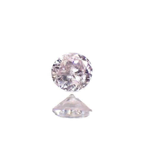 ピンクダイヤモンド(宝石名ダイアモンド I-2/VERY LIGHT PINK) 0.039ct ソ付(CGL)[230120143]2.12x2.17mm前後
