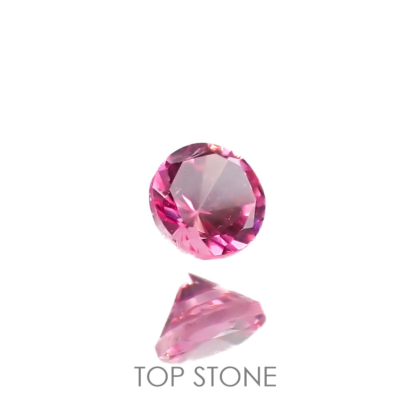 ホットピンクスピネル(宝石名ピンク・スピネル)タンザニア産 0.12ct 識別済[220616597]2.9x2.9mm前後
