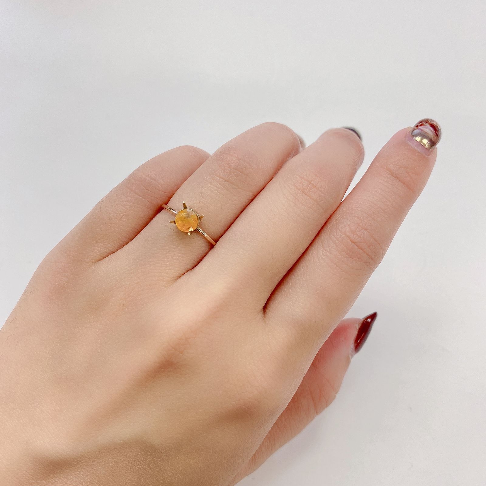 ジョハチドーライト(宝石名ジョハチドライト) ビルマ産 0.656ct ソ付(彩珠)[19111456]5.2×5.2mm前後