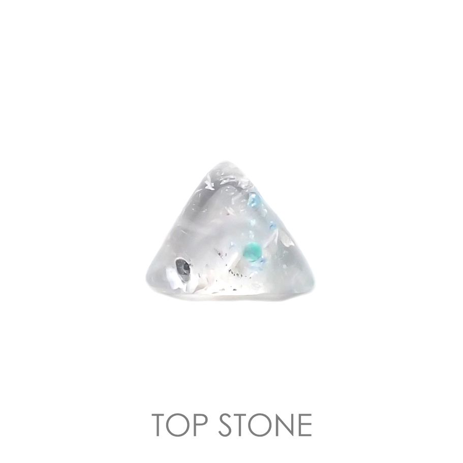 パライバクォーツ ブラジル産 1.89ct[220115025]7.5x9.3mm前後