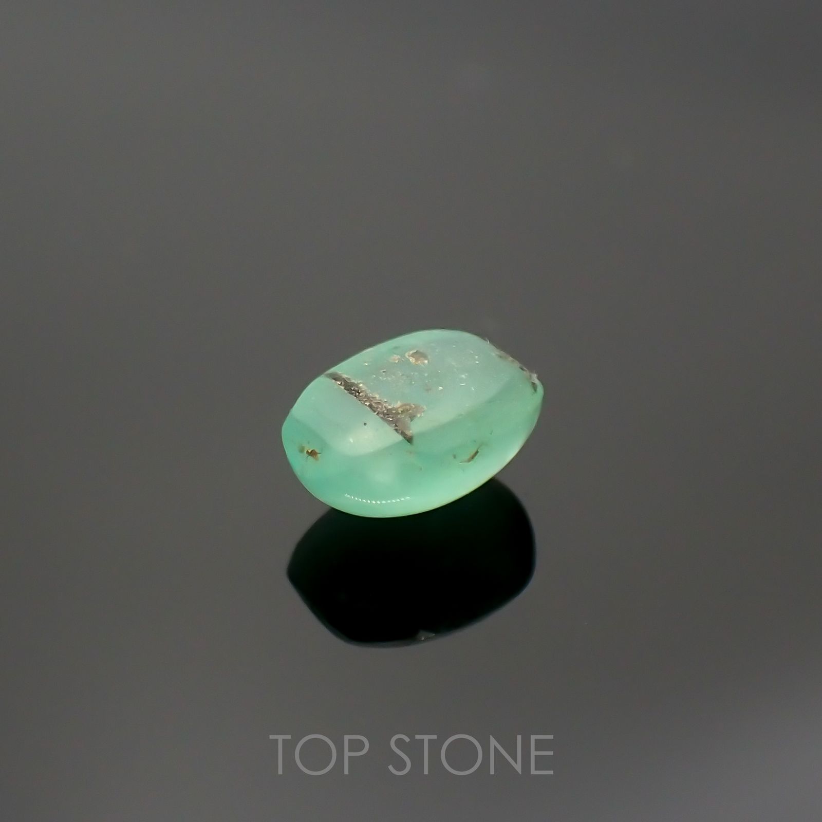 エメラルドキャッツアイ(宝石名エメラルド)コロンビア産 1.10ct 識別済[220115186]7.1x5mm前後