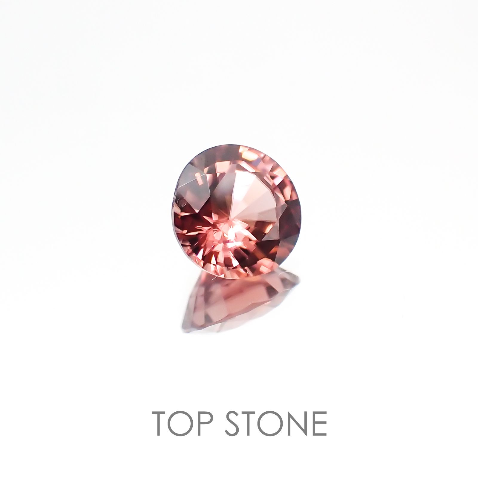 ピンクジルコン スリランカ,カンボジア産 ルース 1.34ct[21018063]6.4×6.4mm前後