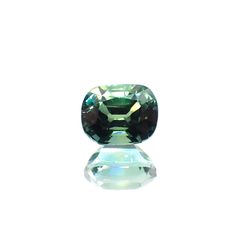 ブルーグリーントルマリン(宝石名グリーン・トルマリン) アフガニスタン産 ソ付(彩珠) 1.268ct / 7x5.6mm前後 [211013583]