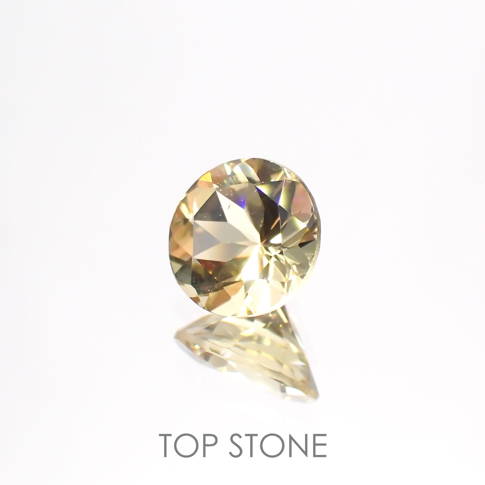 イエローベリル(宝石名イエロー・ベリル)ブラジル産 1.06ct 識別済[211113649]7.1x7mm前後