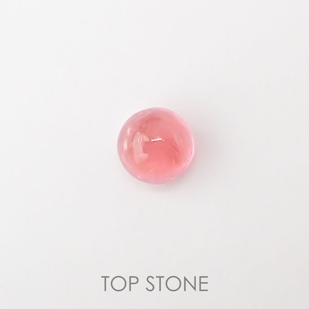 ペツォッタイト(ラズベリル) マダガスカル産 ルース 0.46ct[210410664]4.4×4.3mm前後