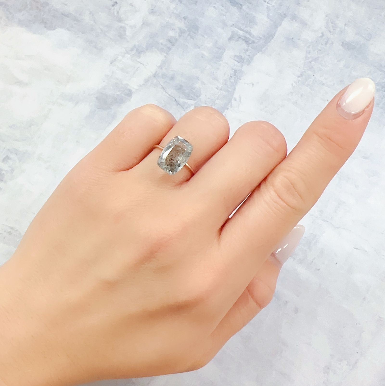 モスアクアマリン ブラジル産 3.13ct[230220525]12.5x8.4mm前後