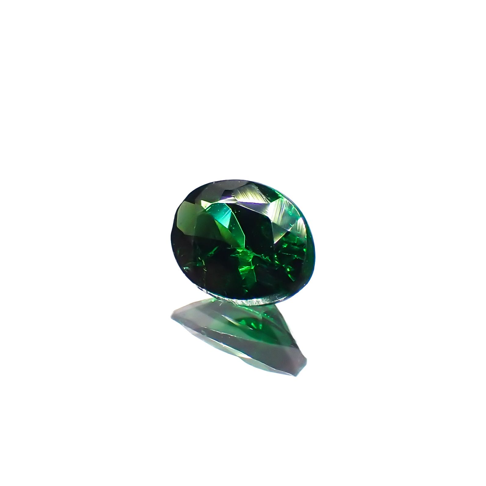 ツァボライト(宝石名グリーン グロッシュラー・ガーネット)タンザニア産 0.23ct 識別済[231224569]4.5x3.5mm前後