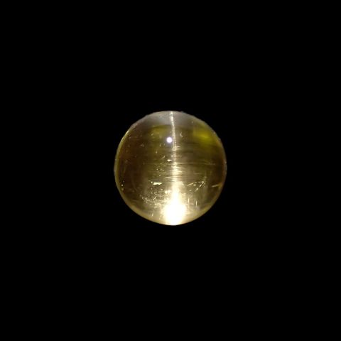 イエローベリルキャッツアイ(宝石名イエロー・ベリル キャッツアイ)ブラジル産 2.68ct 識別済[220917876]9x9mm前後
