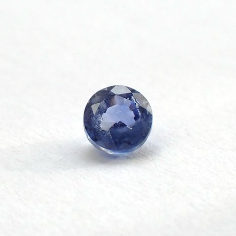 カシミールサファイア非加熱(宝石名バイオレットブルー・サファイア)インド・カシミール地方産 GIA鑑付 0.35ct / 3.8x3.87mm前後 [260933203]