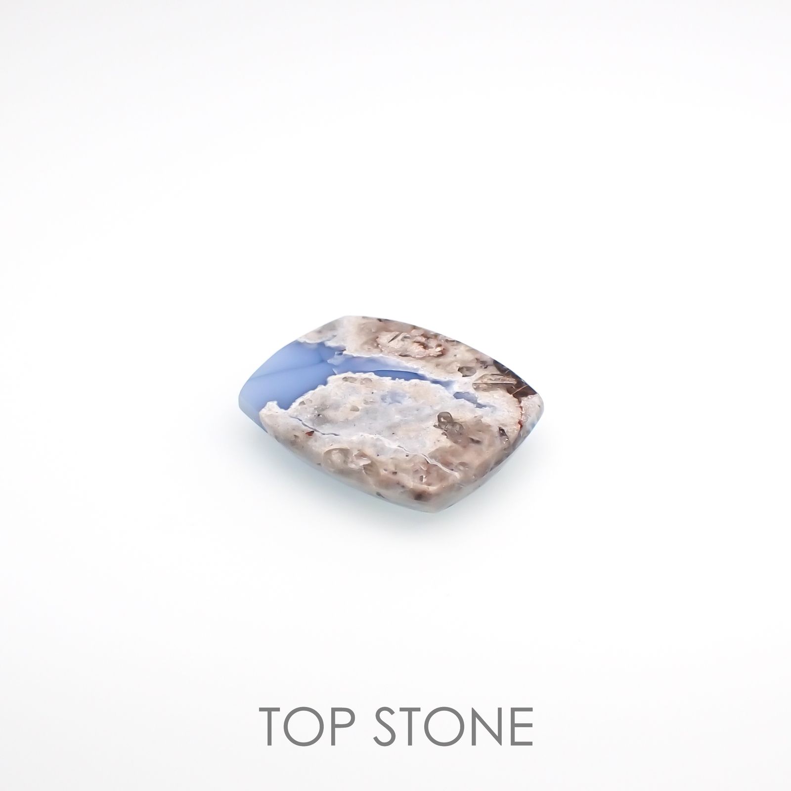 マトリックスブルーオパール アメリカ・オレゴン州産 6.92ct[220917802]16.6x13.2mm前後