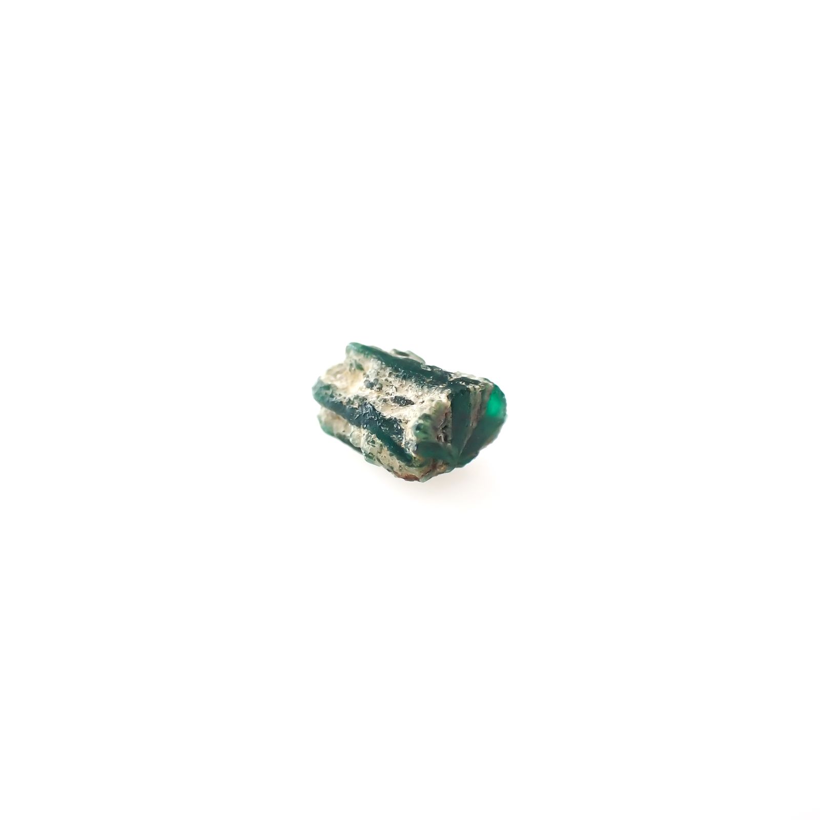 逆トラピッチェエメラルド 原石 コロンビア産 0.73ct[240627844]5x3.5mm前後