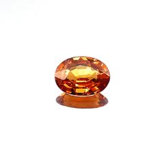 スペサルティンガーネット マンダリンオレンジカラー(宝石名スペサルティン・ガーネット)ナイジェリア産 0.88ct 識別済[231023855]7.1x5.3mm前後