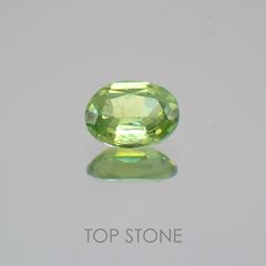 デマントイドガーネット(宝石名デマントイド・ガーネット) ナミビア産 0.17ct 識別済[21059885]4.1×3mm前後