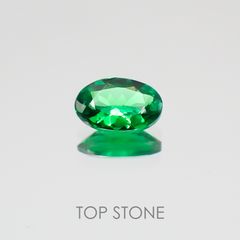 ツァボライト(宝石名グリーン グロッシュラー・ガーネット) タンザニア産 0.35ct 識別済[21069917]5.6×3.5mm前後