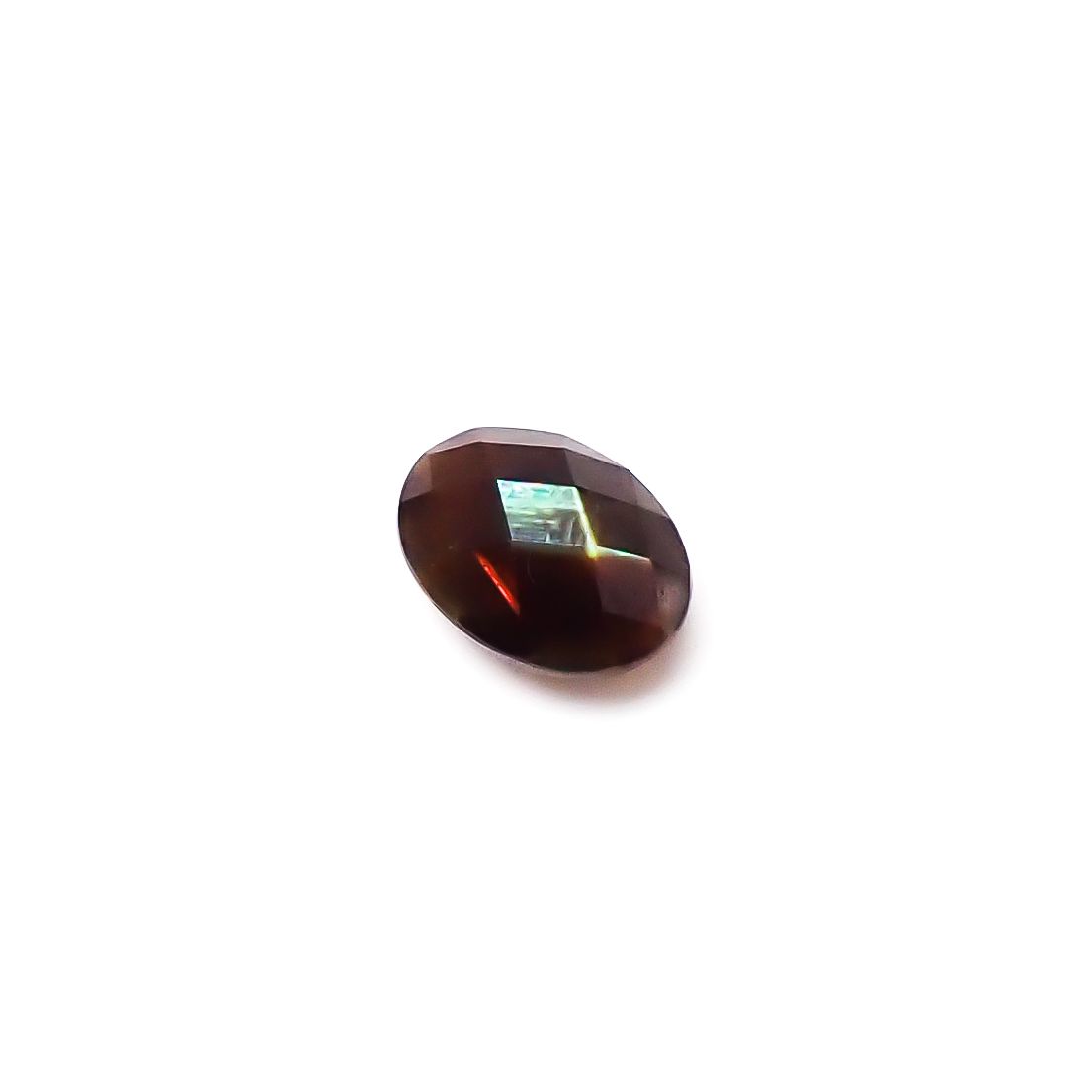 ◇リバーシブル・チェッカーカット◇レインボーガーネット 日本・奈良県産 2.11ct / 9.1x6.9mm前後 [260432083]