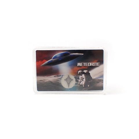 <ランダムセレクト1個販売>アルタイ隕石 十字彗星カット 発見地:中国 約0.37ct[240125411]9.8x6.9mm前後