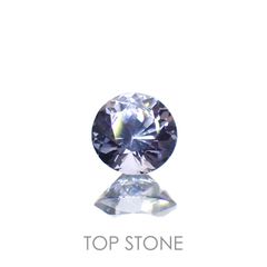 グレイッシュブルースピネル(宝石名スピネル)ビルマ/マダガスカル産 0.26ct 識別済[221219505]3.9x3.8mm前後