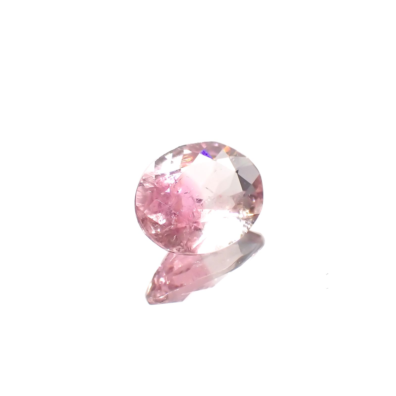 ピンククリスタルトルマリン(宝石名ピンク・トルマリン)コンゴ共和国産 1.42ct 識別済[230923301]9x7mm前後