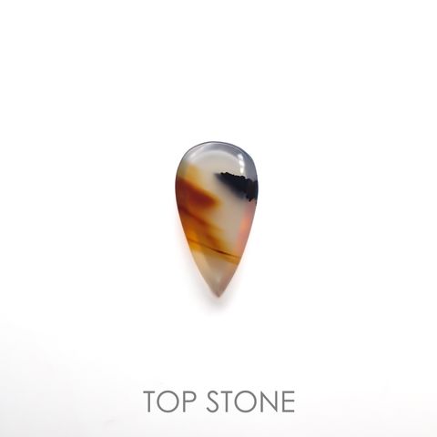 モンタナアゲート アメリカ・モンタナ州産 8.47ct[220716775]22.9x12.2mm前後