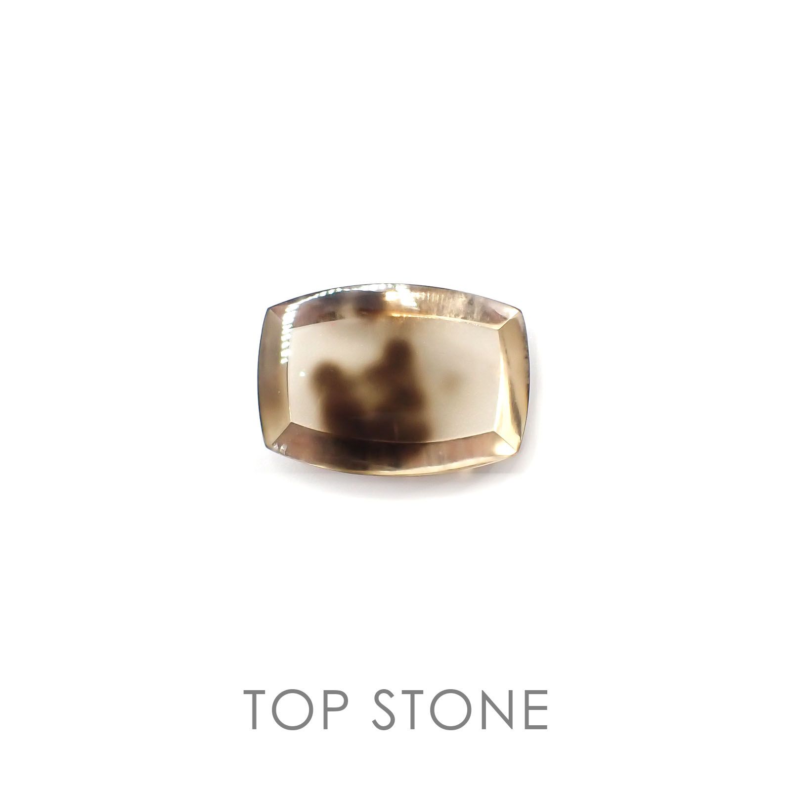 ダルメシアンクォーツ(宝石名ラジエーション・ダメージ・クォーツ) ブラジル産 35.66ct 識別済[20095866]27×19.1mm前後