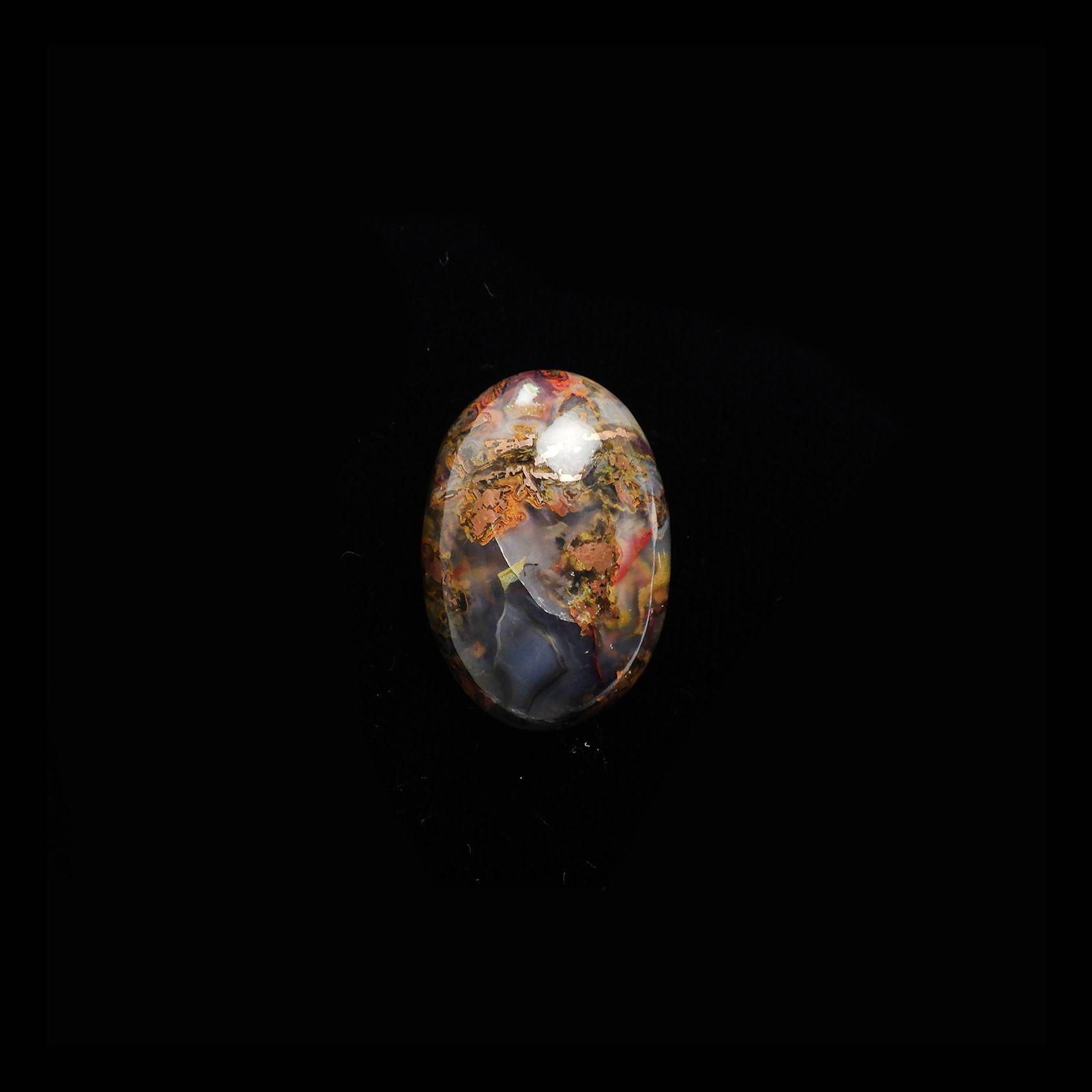 コッパークリソコラインカルセドニー インドネシア産 27.94ct[240125554]23.8x16.9mm前後