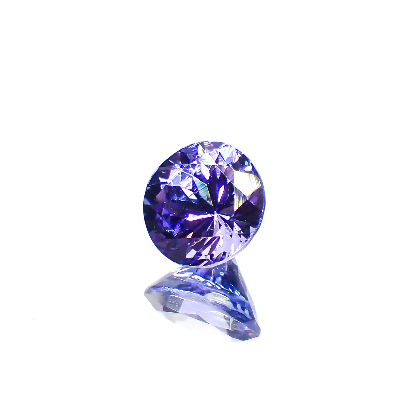 タンザナイト(宝石名タンザナイト)タンザニア産 0.72ct 識別済[230120194]5.5x5.4mm前後
