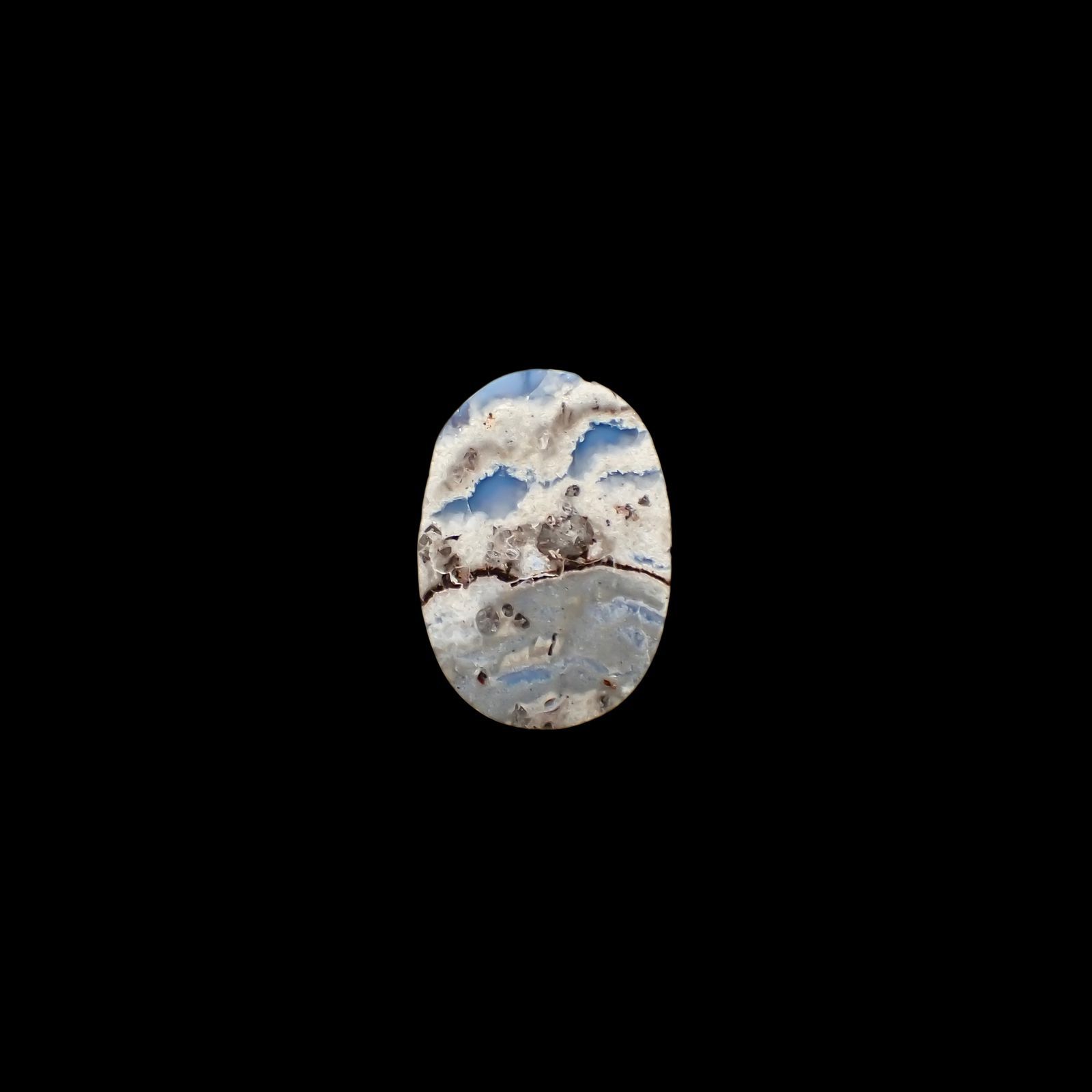 マトリックスブルーオパール アメリカ・オレゴン州産 5.53ct[220917805]21.2x15mm前後