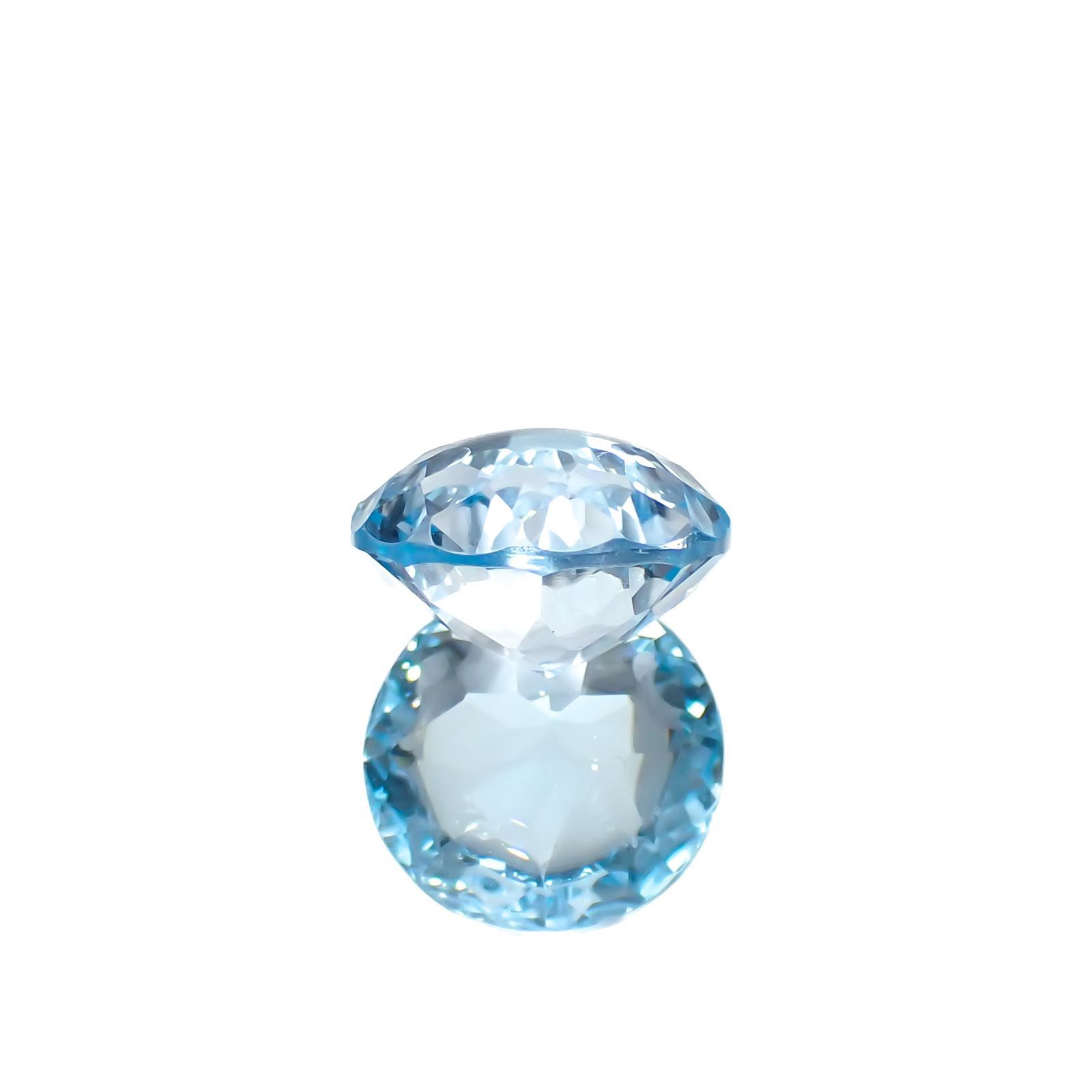 ◇カスタムカット◇ブルートパーズ ブラジル産 5.04ct[221219326]10.2x10.2mm前後