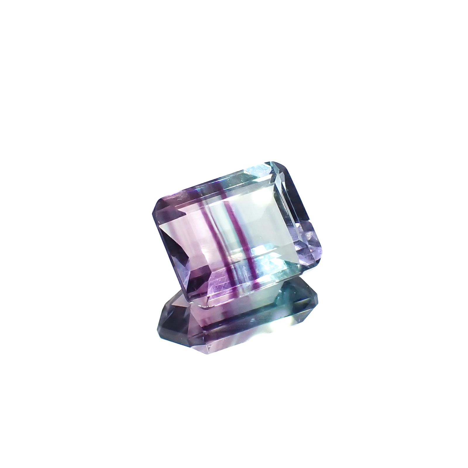 パーティカラーフローライト フルオレッセンス ブラジル産 4.04ct[230823266]10.1x8mm前後