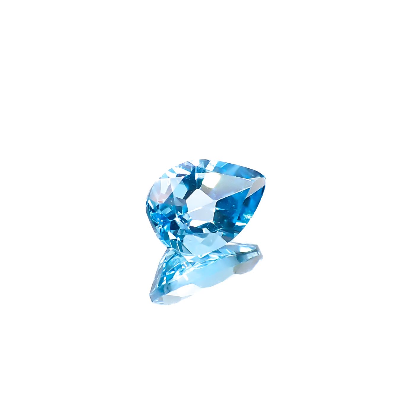 スイスブルートパーズ ブラジル産 1.65ct [241229582]9x6.1mm前後