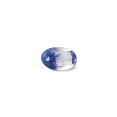 デュモルチェライトインクォーツ ブラジル産 0.65ct / 6.8x4.5mm前後 [260331851]