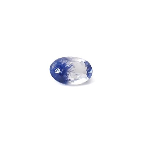 デュモルチェライトインクォーツ ブラジル産 0.65ct / 6.8x4.5mm前後 [260331851]